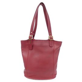 Coach 9090 Leder Schultertasche Rot