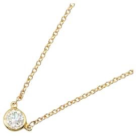 Tiffany & Co-Colar de diamante Tiffany & Co K18PG Ouro rosa-Dourado,Metálico
