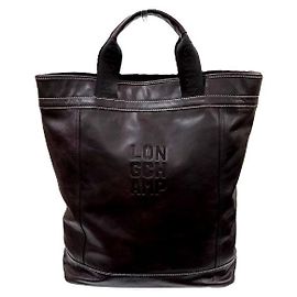 Longchamp Leather Tote Bag Brown