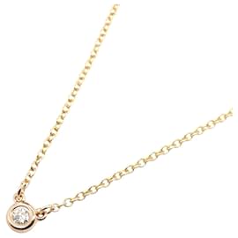 Tiffany & Co-Colar de diamante Tiffany & Co K18PG Ouro rosa-Dourado,Metálico