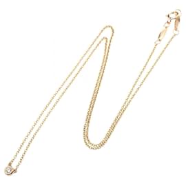 Tiffany & Co-Colar de diamante Tiffany & Co K18PG Ouro rosa-Dourado,Metálico