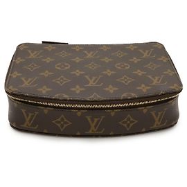 Estojo de Joias Monogram Poche Monte Carlo Louis Vuitton Marrom