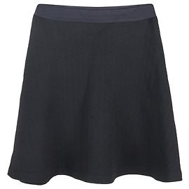 Sandro Textured Mini A-Line Skirt in Black Polyester  Black