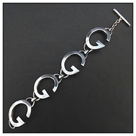 Gucci-Gucci G Logo 925 Silver Bracelet-Silvery,Metallic