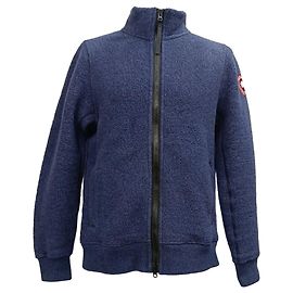 Canada Goose Lawson Fleece Jacket in Navy Blue Recycled Wool Blue Navy blue