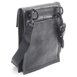 Balenciaga-Bolsa pequena de couro Balenciaga Explorer-Preto