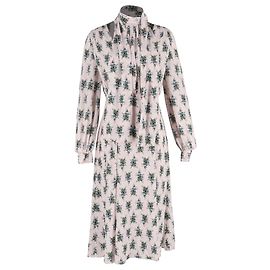 Autre Marque Robe midi à manches longues imprimée floral d'Emilia Wickstead en polyester multicolore Multicolore