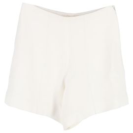 Shorts taille haute Chloé en polyester blanc Blanc Écru