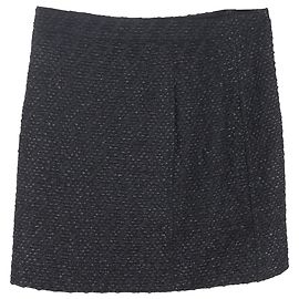 Falda Mini Balenciaga en Lana Negra Negro