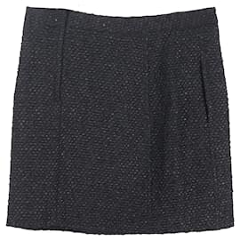 Balenciaga-Balenciaga Mini Skirt in Black Wool-Black