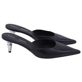 Mule Spike a punta in pelle di vitello nera di Proenza Schouler Nero