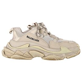 Baskets Triple S Balenciaga en polyester beige Autre