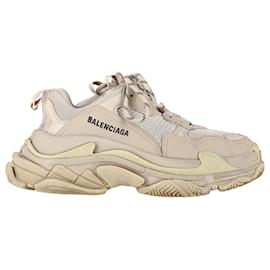 Balenciaga-Tênis Triple S Balenciaga em poliéster bege-Outro