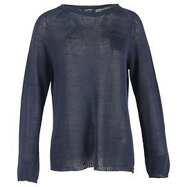 Autre Marque Suéter Max Mara em algodão azul marinho Azul Azul marinho