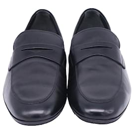 Tod's-Tod's Loafers in Black Leather-Black