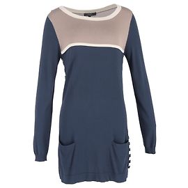 Autre Marque Weekend Max Mara Suéter Longo Listrado em Viscose Multicolorida Multicor