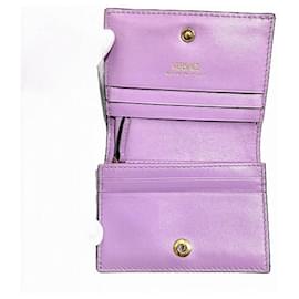 Versace-Carteira bifold de couro Versace-Azul