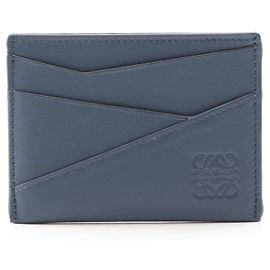 Tarjetero de cuero Loewe Puzzle Azul