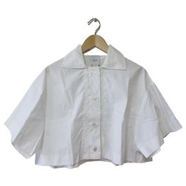 Autre Marque Blusa Cropped Patou Branco