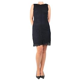 Dolce & Gabbana Schwarzes Spitzen-Midikleid - Größe UK 12 Schwarz