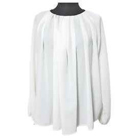 Autre Marque TOMORROWLAND Liquid Georgette Pullover Blouse White Eggshell