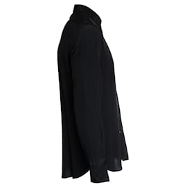 Saint Laurent-Saint Laurent, black sheered silk shirt 2015-Black
