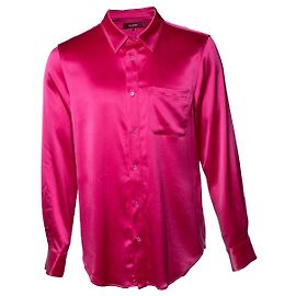 Autre Marque Camicia in satin Sander fucsia di Sies Marjan Rosa