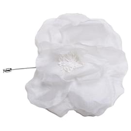Céline Celine, florale Wende-Pin Weiß