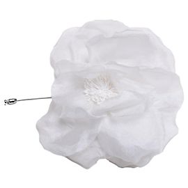 Céline Celine, broche floral reversível Branco