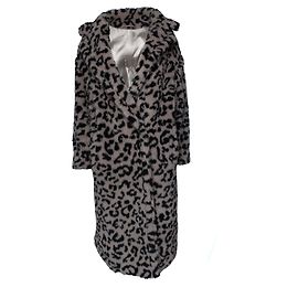 Max Mara, Leopard printed teddy coat Brown