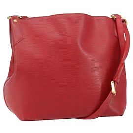 Louis Vuitton Mandara Handbag Epi Leather MM Red