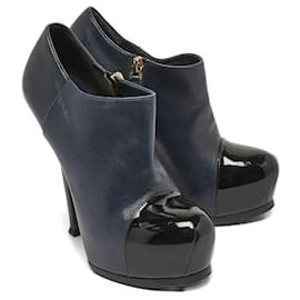 Bottines Tribute Yves Saint Laurent en bleu Bleu Marine