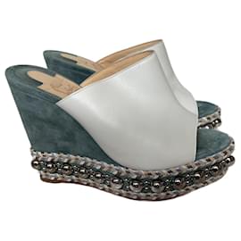 Christian Louboutin-Sandals-Turquoise