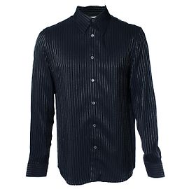 Camicia a righe in lurex nero Alexander McQueen Nero