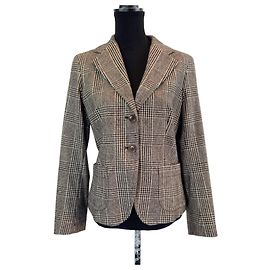 Max Mara wool jacket, vintage jacket 1990s-2000s Brown Beige
