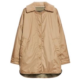 WEEKEND Max Mara DRAVA Reversible water-repellent canvas down jacket Brown