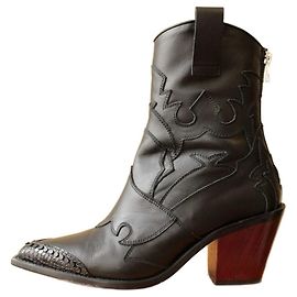 Santiag-Stiefeletten Zadig & Voltaire Schwarz Rot