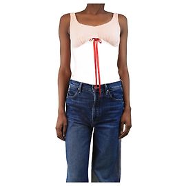 Simone Rocha Body rose à lacets - taille UK 4 Rose