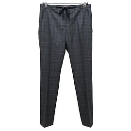 Burberry Glen Check Woll-Tapered-Hose Grau