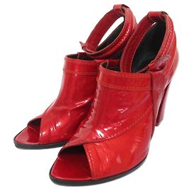 Givenchy Patent Leather Sandals Red
