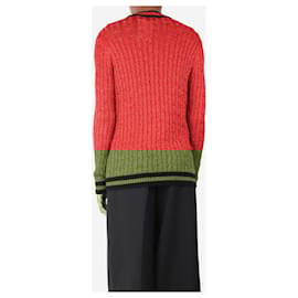 Saint Laurent-Red lurex cardigan - size XS-Red