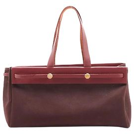 Hermès Borsa tote GM Herbag vintage 2002 marrone Marrone