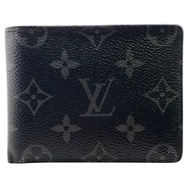 Billetera Bill Monogram Eclipse Louis Vuitton Negro Monograma