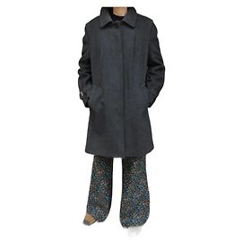 Burberry Loden Grey Wool Coat Grey