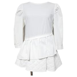 Autre Marque Pullover a strati trapuntato Jusglitty Bianco