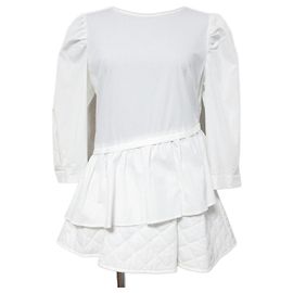 Autre Marque Pulôver em camadas com matelassê Jusglitty Branco