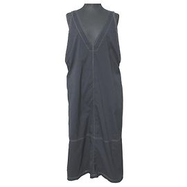 Autre Marque IENA Taslan V-Ausschnitt Kleid Pullover Rock Schwarz