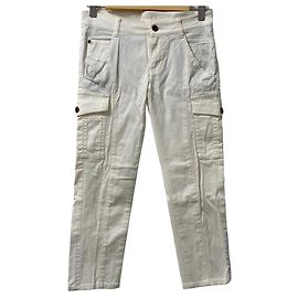 Pantalones cargo de algodón Burberry Blue Label Blanco