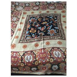 Autre Marque Sciarpa quadrata Bellodgia by Caron in seta e lana Multicolore