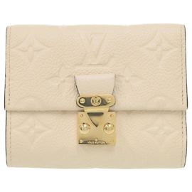 Billetera plegable Monogram Empreinte Louis Vuitton Blanco Dorado Monograma